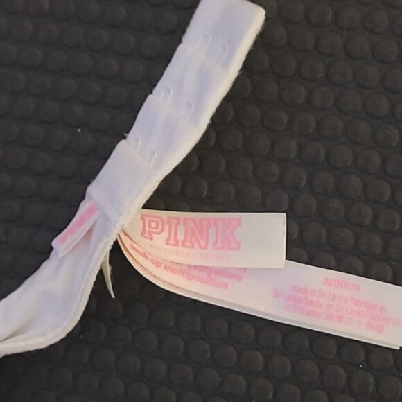 PINK Victoria's Secret women's white bra 32D D70 -like new - Picture 2 of 3